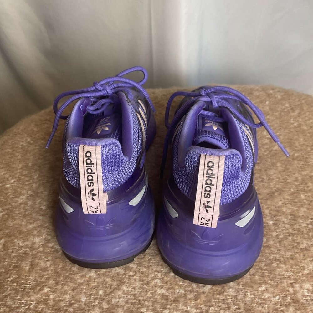 adidas ZX 2K Boost Purple Black Sneakers Mens Size 9 Athletic Shoes - Picture 6 of 9